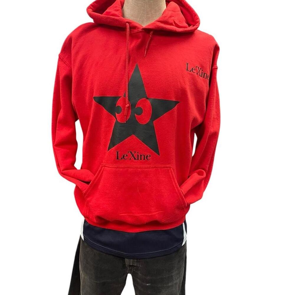 Red le xine hoodie